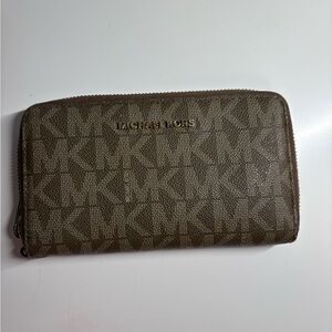 Michael Kors Tan Monogram Wallet